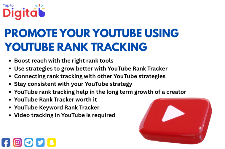Promote your youtube using using youtube rank tracking