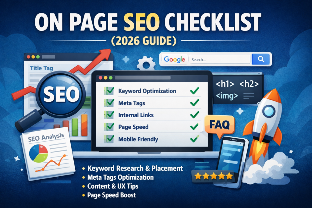 on page SEO checklist